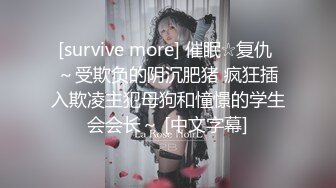 [survive more] 催眠☆复仇 ～受欺负的阴沉肥猪 疯狂插入欺凌主犯母狗和憧憬的学生会会长～ [中文字幕]