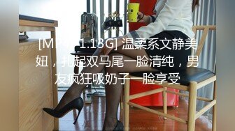 [MP4/ 1.13G] 温柔系文静美妞，扎起双马尾一脸清纯，男友疯狂吸奶子一脸享受