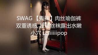 SWAG 【撕袜】肉丝瑜伽裤双重诱惑, 扯破丝袜露出水嫩小穴 Loliiiiipop