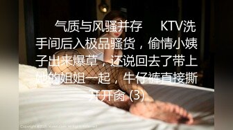 ❤️气质与风骚并存❤️KTV洗手间后入极品骚货，偷情小姨子出来爆草，还说回去了带上她的姐姐一起，牛仔裤直接撕开开肏 (3)